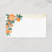 Oranje Cutie Citrus Details Behuizing Kaarten (Achterkant)