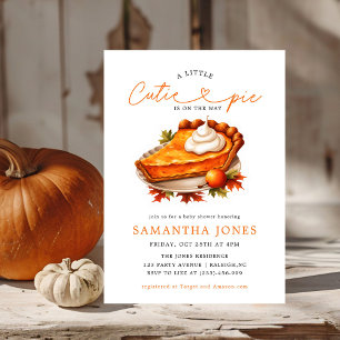 Oranje Cutie Pie Pompoen Herfst Baby shower