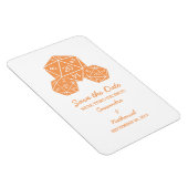 Oranje D20-apparaat Opslaan Datum magneet (Rechterzijde)