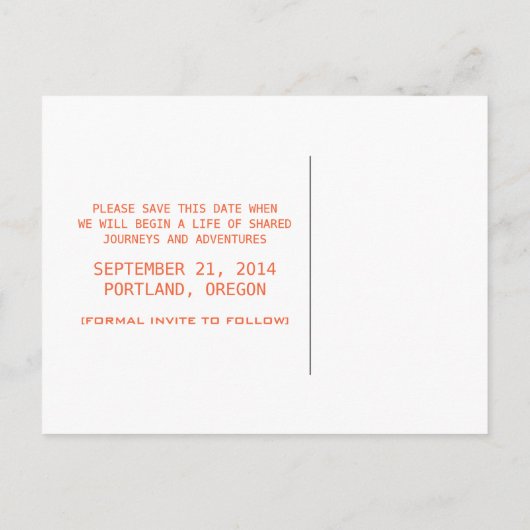 Oranje D20-desktopgamer sparen het Briefkaart Datu (Achterkant)