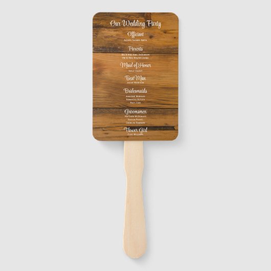 Oranje Daisy en Hoefijzer Land Western Weddenschap Handwaaier (Achterkant)