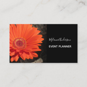 Oranje Daisy Flower foto Visitekaartje