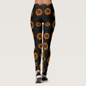 Oranje Daisy...RSD/CRPS Leggings (Achterkant)