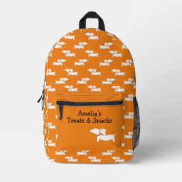 Oranje Dancing Dachshunds Tas voor Wiener Dog Moms