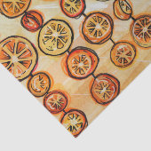 Oranje dat je blij bent dat het Sinaasappels patro Tissuepapier (Detail)