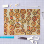 Oranje dat je blij bent dat het Sinaasappels patro Tissuepapier (Craft)