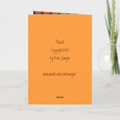 Oranje dat je blij bent dat we vrienden zijn? kaart (Achterkant)