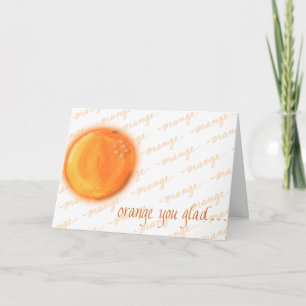 Oranje dat je blij bent? kaart