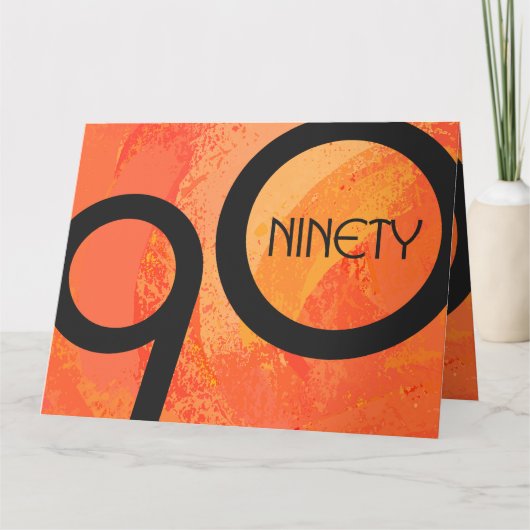 Oranje decennium 90e verjaardag kaart (Voorkant)