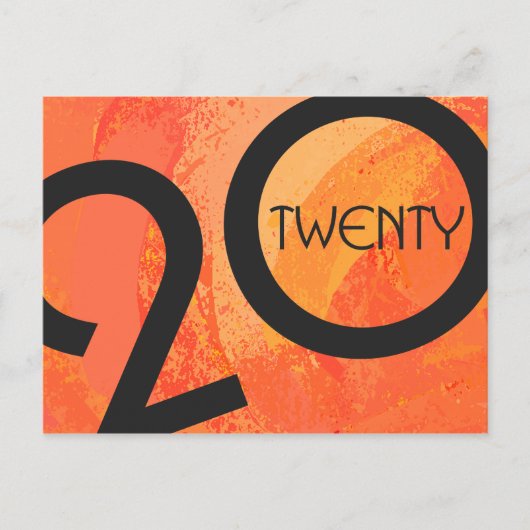 Oranje decennium briefkaart (Voorkant)