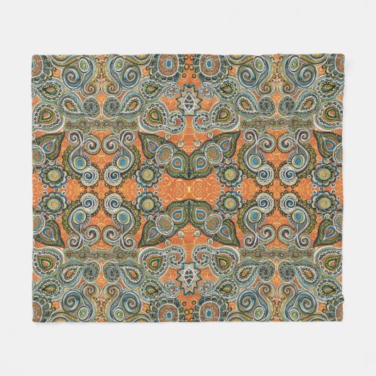 oranje deken van de paisleydeeget (Voorkant (Horizontaal))