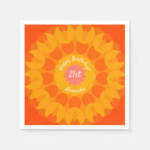 Oranje Delight Kaleidoscope Napkins Servet