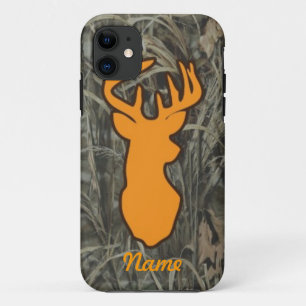 Oranje Der Head Camo iPhone case