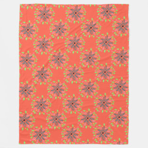 Oranje Designer Fleece Deken