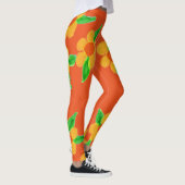 Oranje designer Leggings (Rechts)