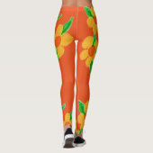 Oranje designer Leggings (Achterkant)