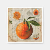 Oranje  diagram servet (Voorkant)