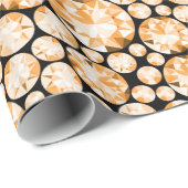 Oranje diamantpatroon cadeaupapier (Rol Hoek)