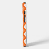 Oranje diamantpatroon Case-Mate iPhone case (Achterkant / Links)