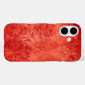 Oranje diamantpatroon Case-Mate iPhone case (Achterkant (horizontaal))