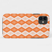 Oranje diamantpatroon Case-Mate iPhone case (Achterkant (horizontaal))