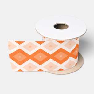 Oranje diamantpatroon lint
