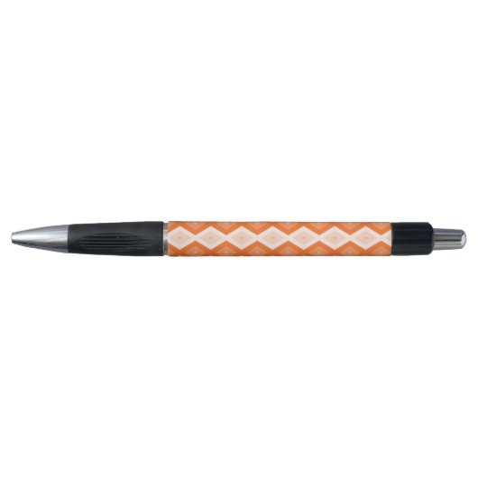 Oranje diamantpatroon pen (Voorkant)