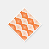 Oranje diamantpatroon servet (Hoek)