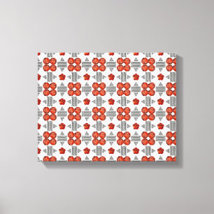 Oranje Diamond Gemstone Art, Oranje Canvas Afdruk