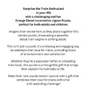 Oranje dieselmotor legpuzzel