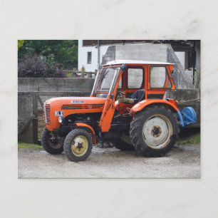 Oranje dieseltractor Steyr KL II Briefkaart