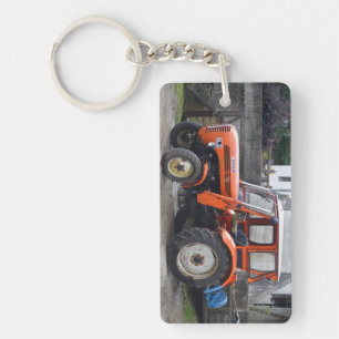 Oranje dieseltractor Steyr KL II Sleutelhanger