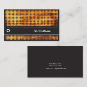 Oranje Disco LIghts Visitekaartje (Voorkant / Achterkant)