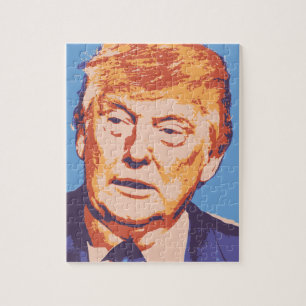 oranje donald trump legpuzzel