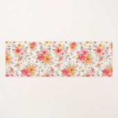 Oranje Doodle Garden Flower Pattern Yogamat (Voorkant (horizontaal))