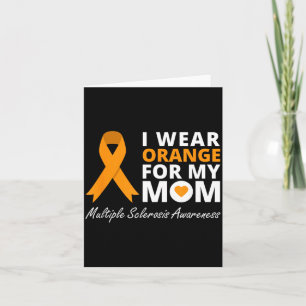 Oranje dragen voor mama Multiple Sclerose bewustzi Kaart