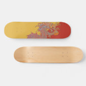 Oranje drakenbord skateboard (Horizontaal)