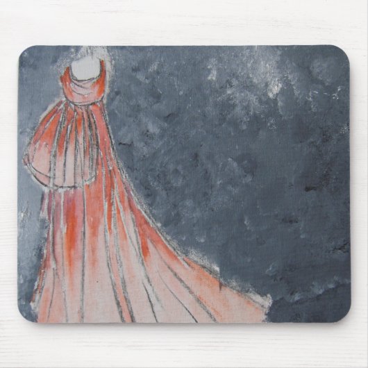 Oranje Dress Mousepad Muismat (Voorkant)