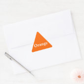 Oranje driehoek Sticker (Envelop)