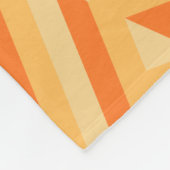 Oranje driekleurig diamantpatroon fleece deken (Hoek)