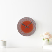 Oranje drink in kristalglas ronde klok (Huis)