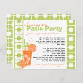 Oranje Drink Kaart (Voorkant / Achterkant)