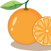 Oranje droom t-shirt