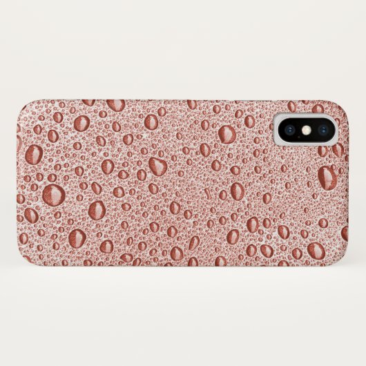 Oranje druppeltjes Case-Mate iPhone case (Achterkant (horizontaal))