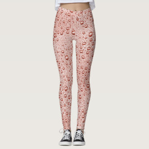 Oranje druppeltjes leggings