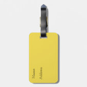 Oranje eenhoorn bagagelabel (Achterkant verticaal)