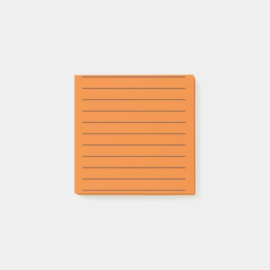 Oranje elegante briefpapier levendig post-it® notes (Voorkant)
