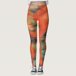 Oranje en Amber Artsy Leggings