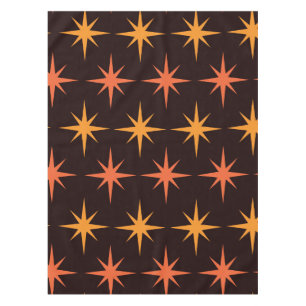 Oranje en Amber Starburst Mid Century Modern Tafelkleed