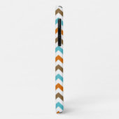 Oranje en Aqua Zig Zag Chevrons Pattern Case-Mate iPhone Case (Achterkant/links)